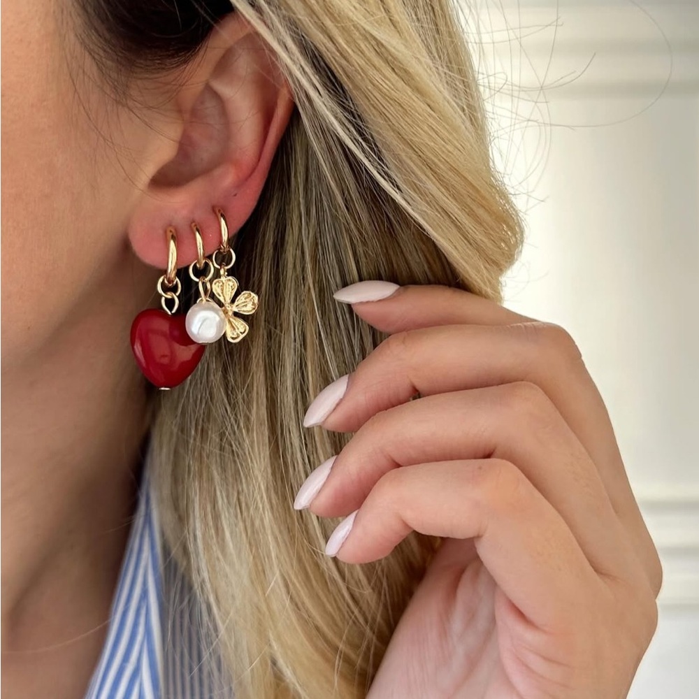 LAST 1 🔥 ZARA STYLE PACK OF CHARM EARRINGS NEW SEASON - Picture 2 of 9